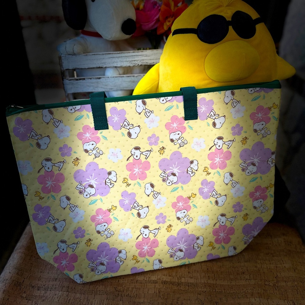 Peanuts Snoopy Big insulated Lunch tote bag Japan